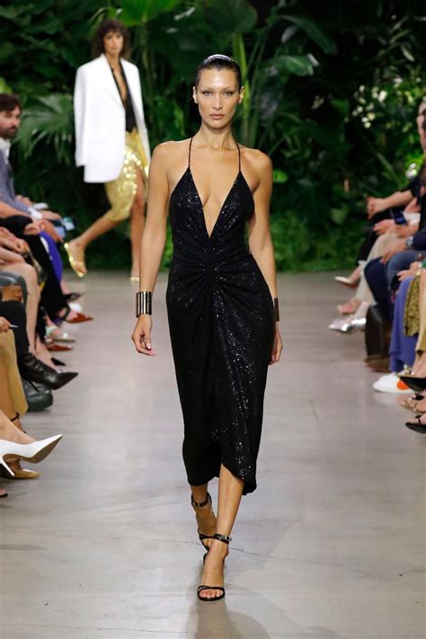 bella hadid michael kors dress